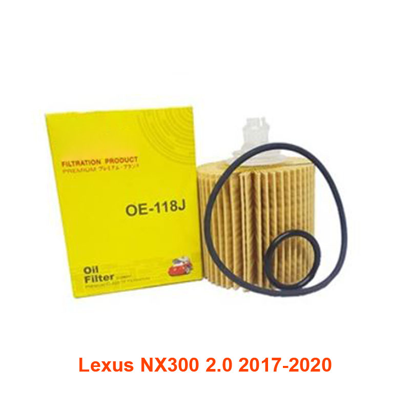 Lõi lọc nhớt cho xe Lexus NX300 2.0 AZ10 2017, 2018, 2019, 2020 04152-0P010 mã OE118J-6