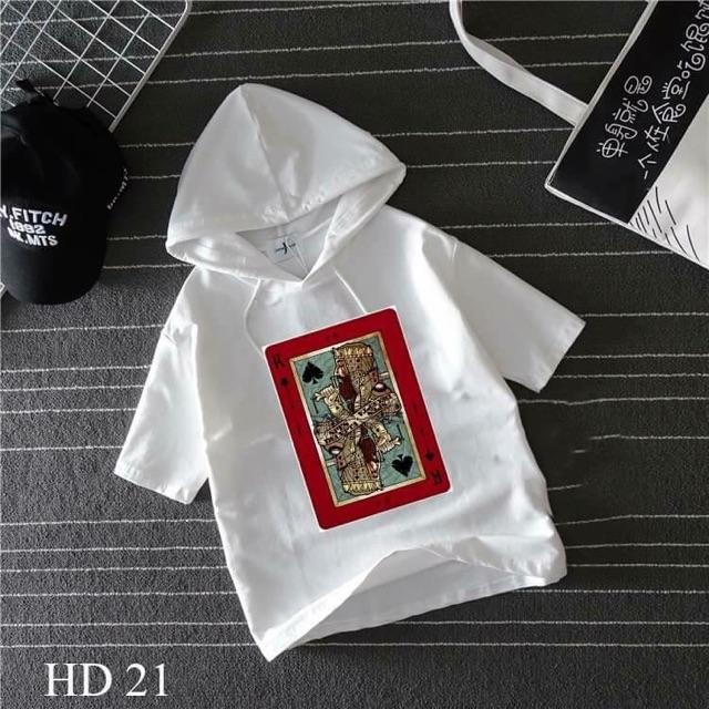 Áo hoodie tay lỡ hoạ tiết hot trends