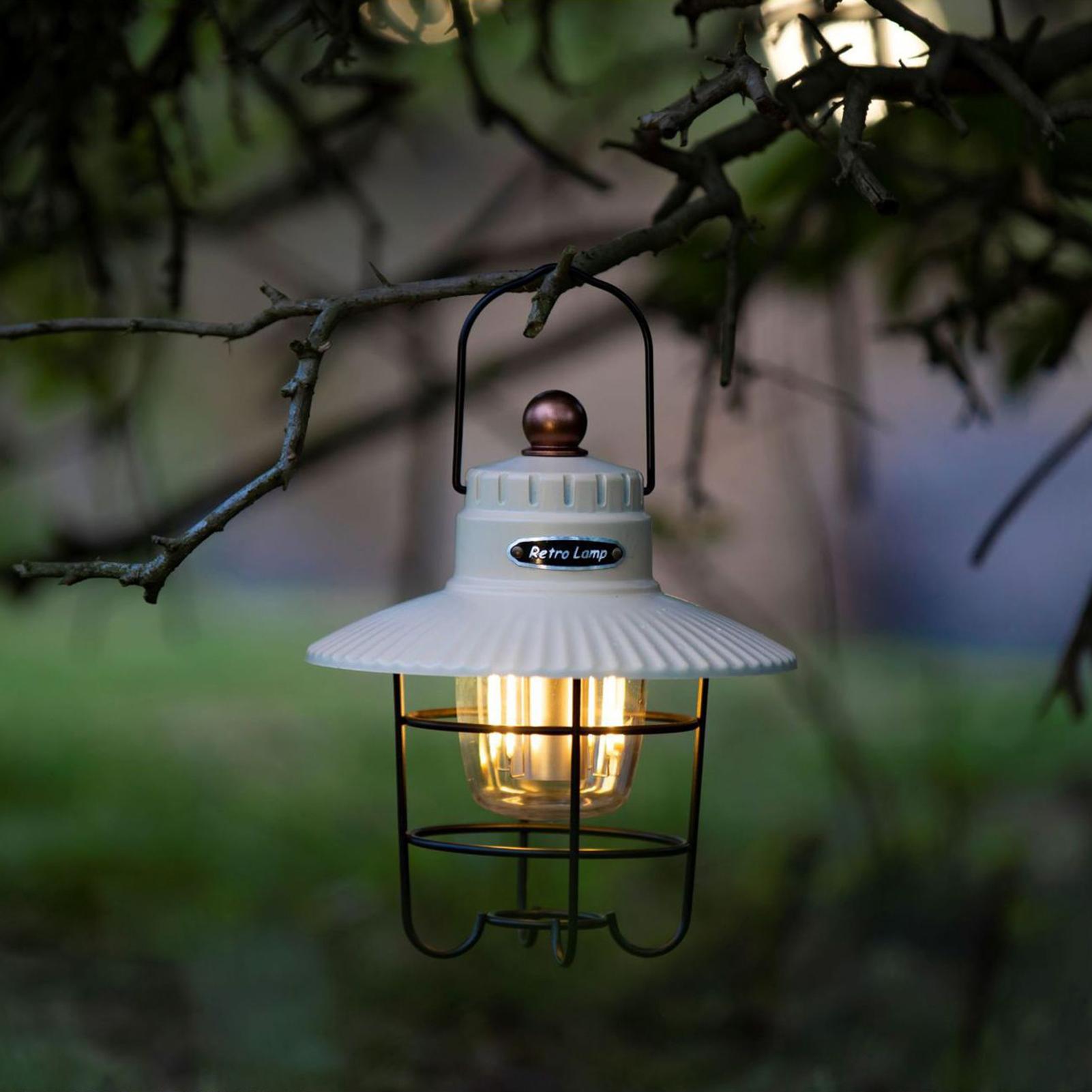 Camp Light Portable Tent Vintage Lamp USB Rechargeable WaterProof Retro Outdoor LED Camping Light Lantern