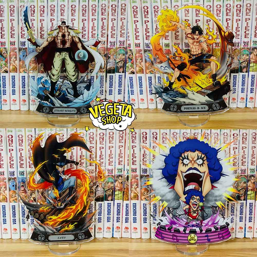 Mô Hình Tượng Standee Acrylic Mica 2 mặt - One Piece - Luffy Gear 1 2 3 4 Râu trắng Edward Newgate Ace Sabo Ivankov
