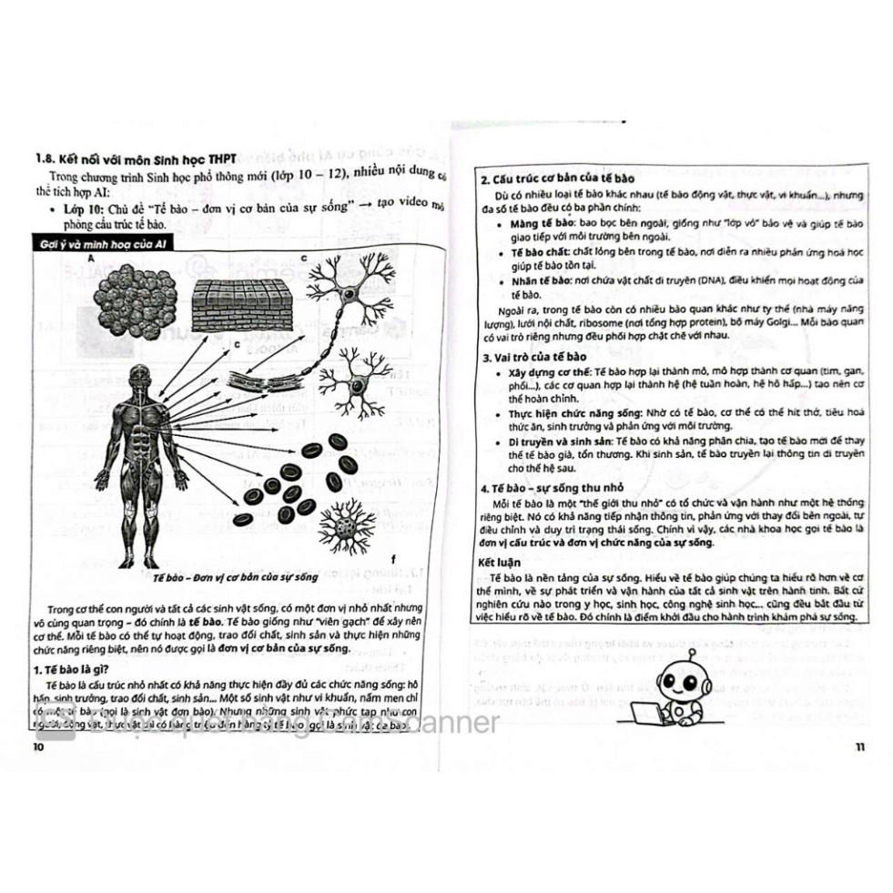 -Ứng Dụng Trí Tuệ Nhân Tạo AI Trong Dạy Và Học Môn sinh học (Dành Cho Giáo Viên Và Học Sinh - Dùng Chung Cho Các Bộ SGK)