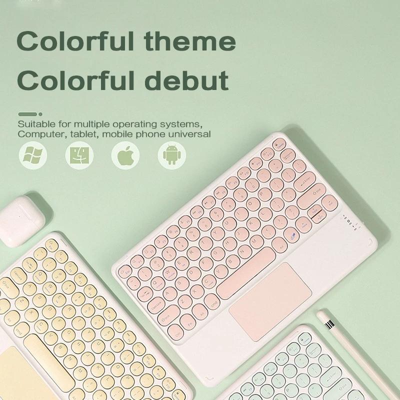 Dành Cho iPad Bàn Phím Bàn Phím Bluetooth Không Dây Teclado Dành Cho iPad Xiaomi Samsung Huawei Máy Tính Bảng Android IOS Windows