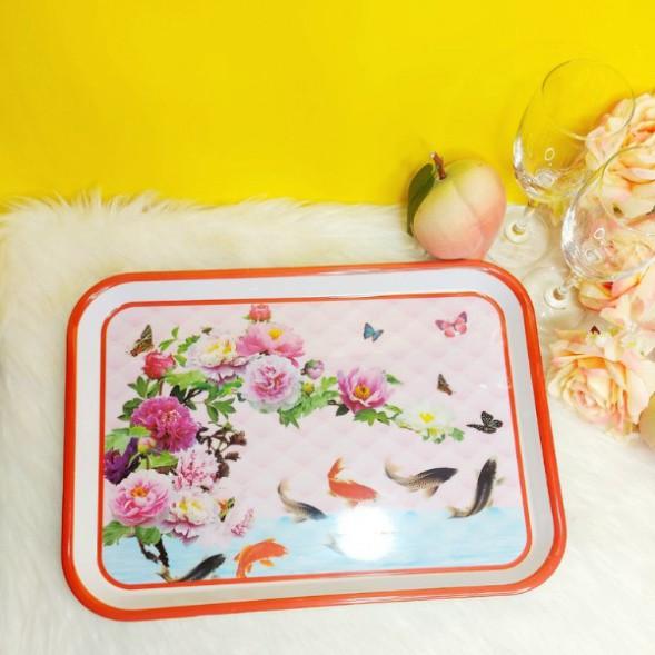 Khay nhựa/ mâm nhựa chữ nhật Melamine đựng đồ/ thực phẩm/ trái cây khay trà nhiều size️