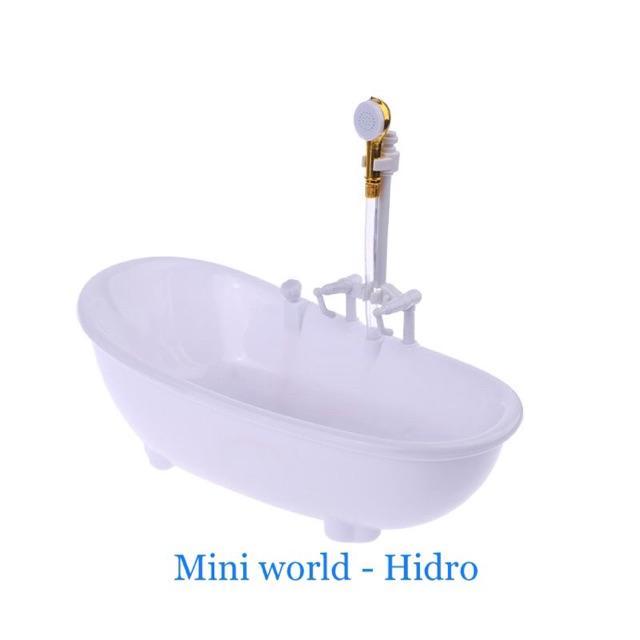 Bồn tắm mini trang trí nhà búp bê , 1/8, 1/12