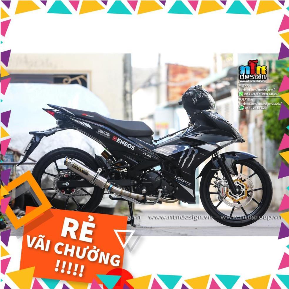Tem Rời Exciter 150 Mẫu Monster Trắng Đen