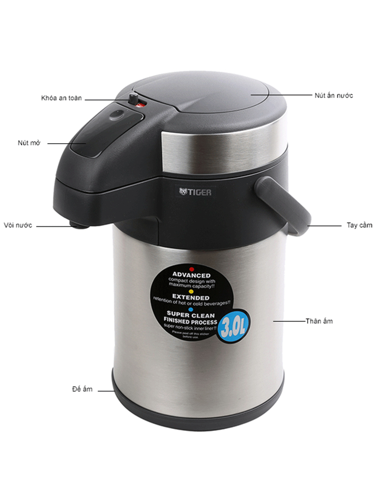 Bình Thủy Chứa Tiger MAA-A402 - 4 Lít