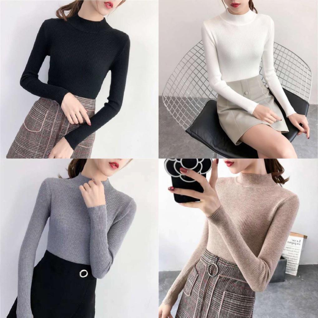 Áo len cổ 3 phân thời trang siêu xinh loại đẹp AL125