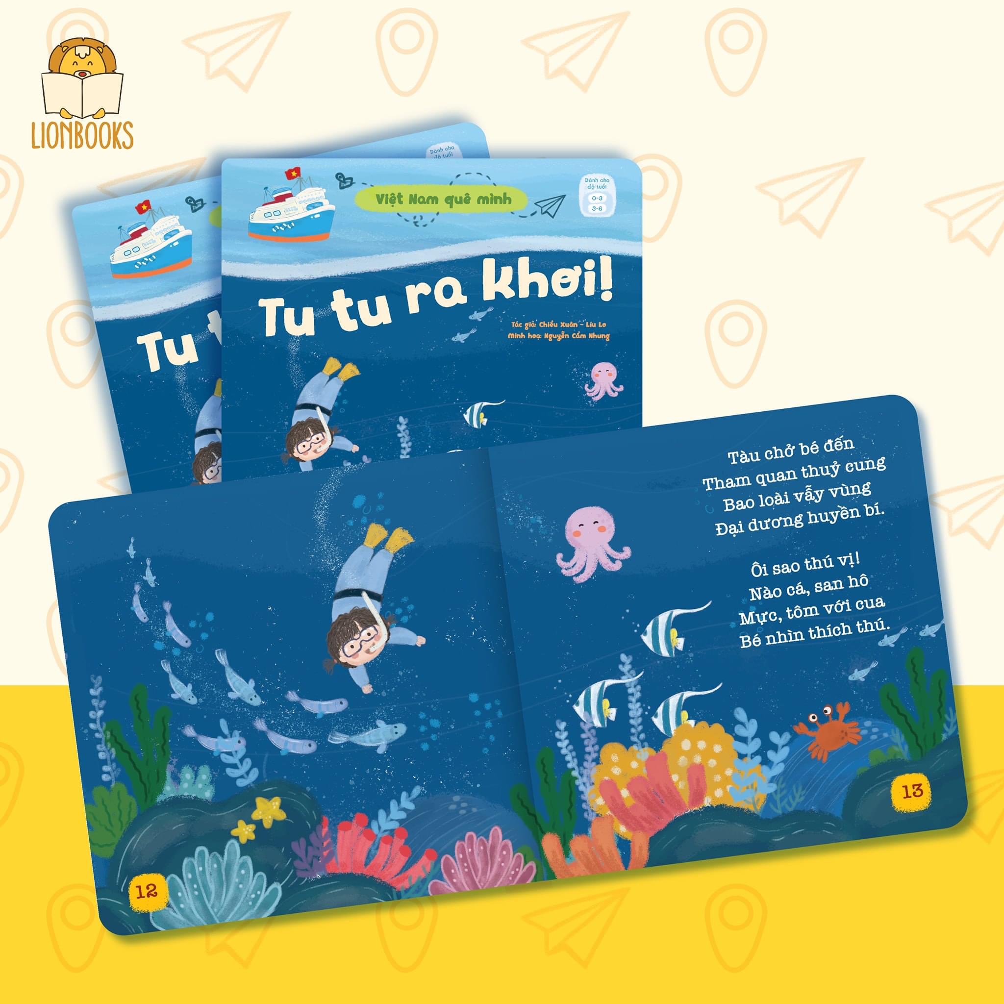 Sách thơ cho bé - Bộ 03 cuốn Việt Nam Quê Mình - Dành cho bé 0-3 tuổi - Lionbooks