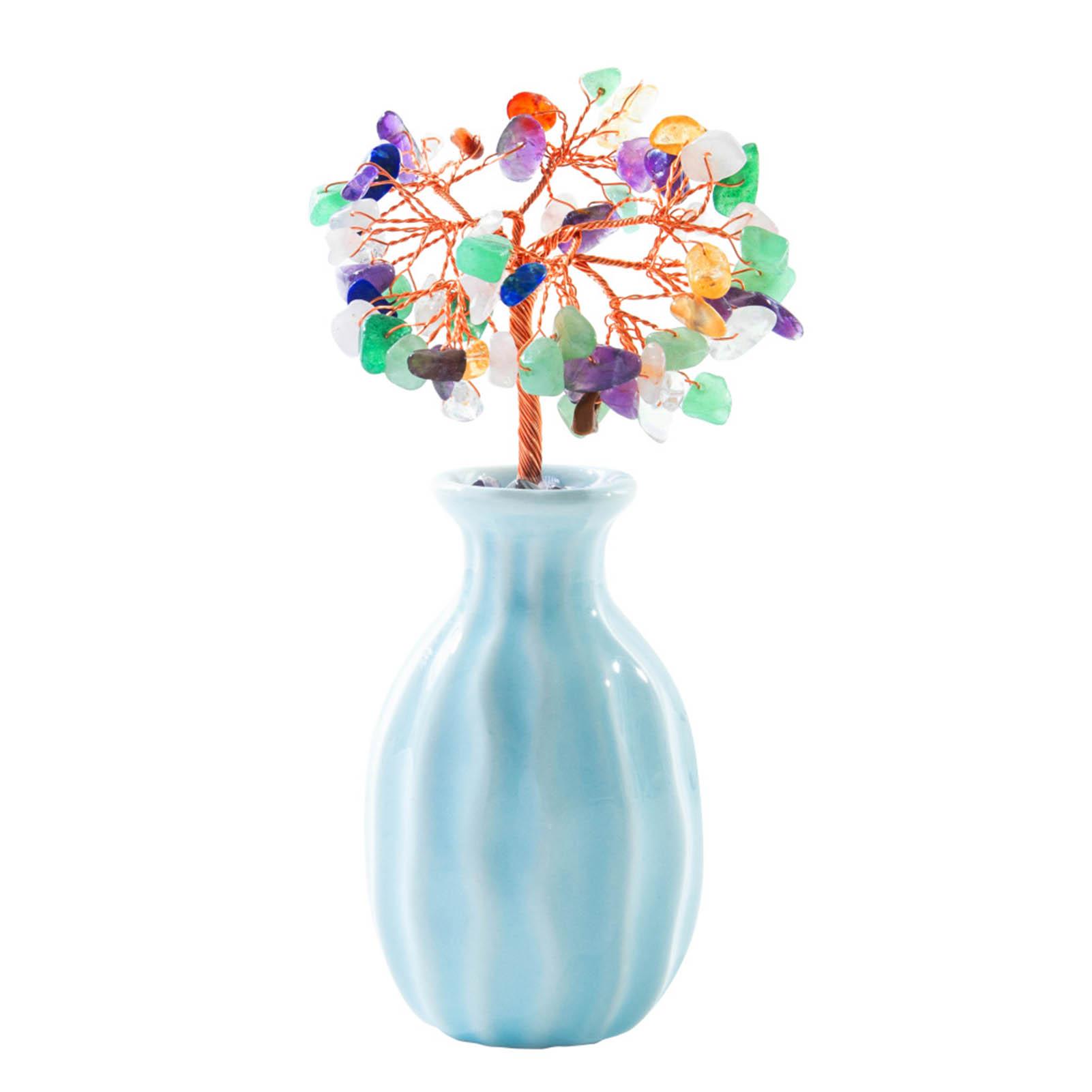 Bình gốm cây tiền bằng dây đồng trang trí