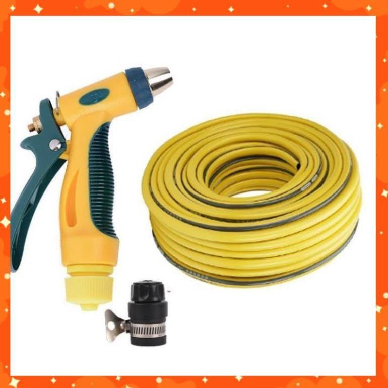 Bộ dây vòi xịt nước rửa xe,tưới cây tăng áp 3 lần 20m