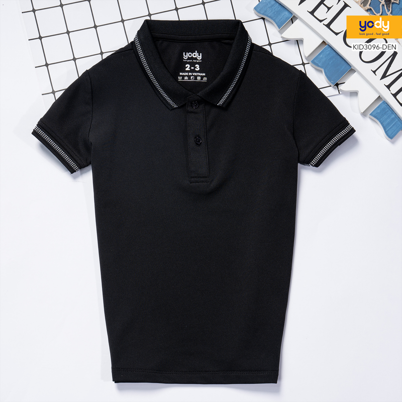 Áo Phông Polo Trẻ Em Coolmax YODY Thông Thoáng Và Mềm Mịn - KID3096