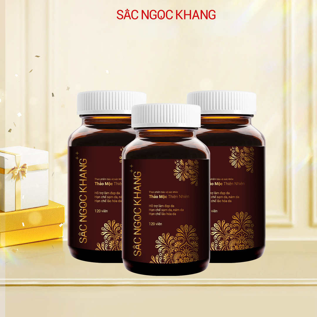 Combo 3 Viên Uống Sắc Ngọc Khang ++ Hộp 120 viên