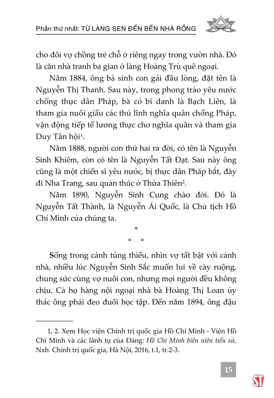 Từ Làng Sen Đến Bến Nhà Rồng
