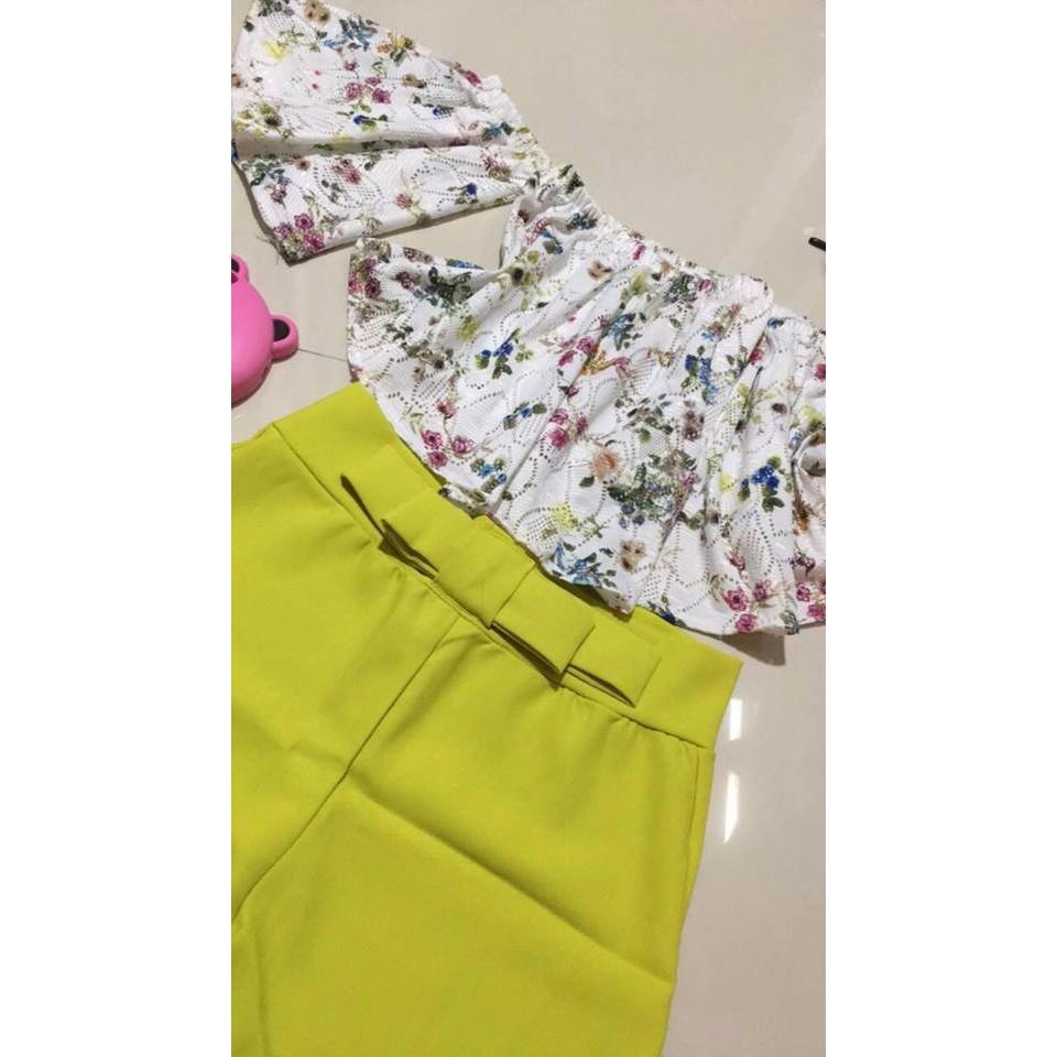 QUẦN SHORT LƯNG NƠ XÒE SALE