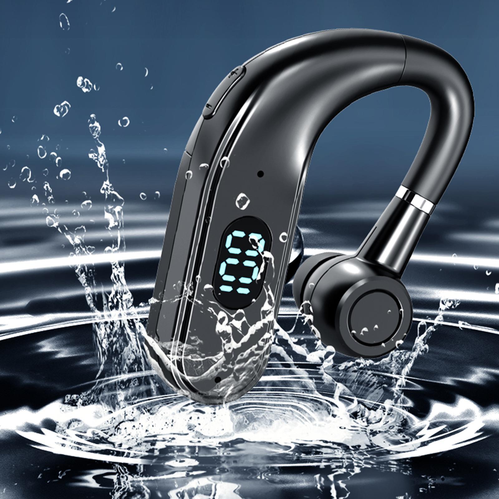 Bluetooth 5.0 Earphone Single Ear Detachable Battery for Meeting Driving