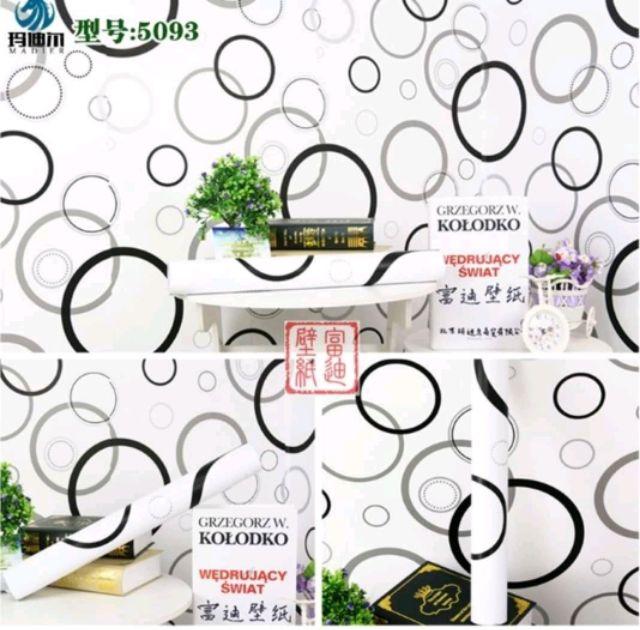 10m Giấy dán tường BÓNG TRÒN.