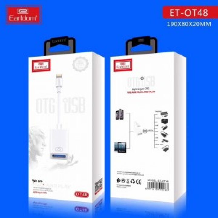 Jack Chuyển Đổi OTG + USB Earldom ETOT48 Tiêu Chuân