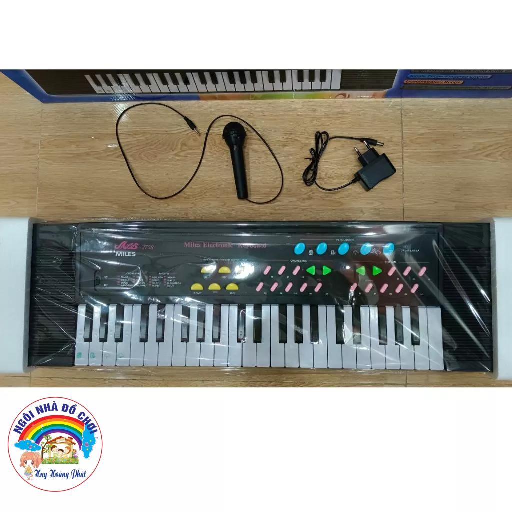 Đàn Organ điện tử MILES - 3738, đa chức năng, đồ chơi organ điện tử cho trẻ mới bắt đầu học đàn. Kích thước: D77cm*R24cm