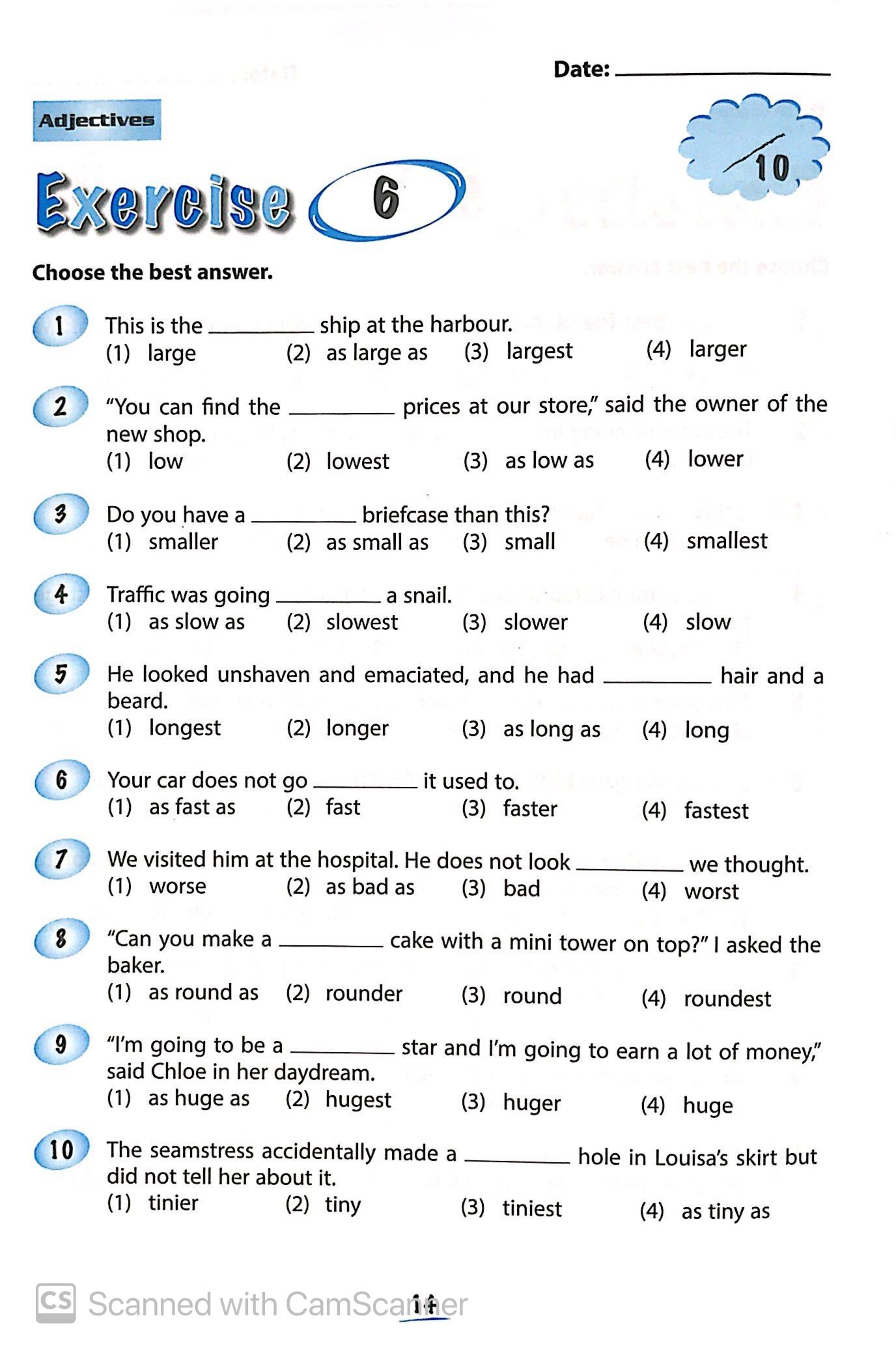 Elementary Grammar - Ngữ Pháp Tiếng Anh Cơ Bản Dành Cho Học Sinh (Workbook 6)