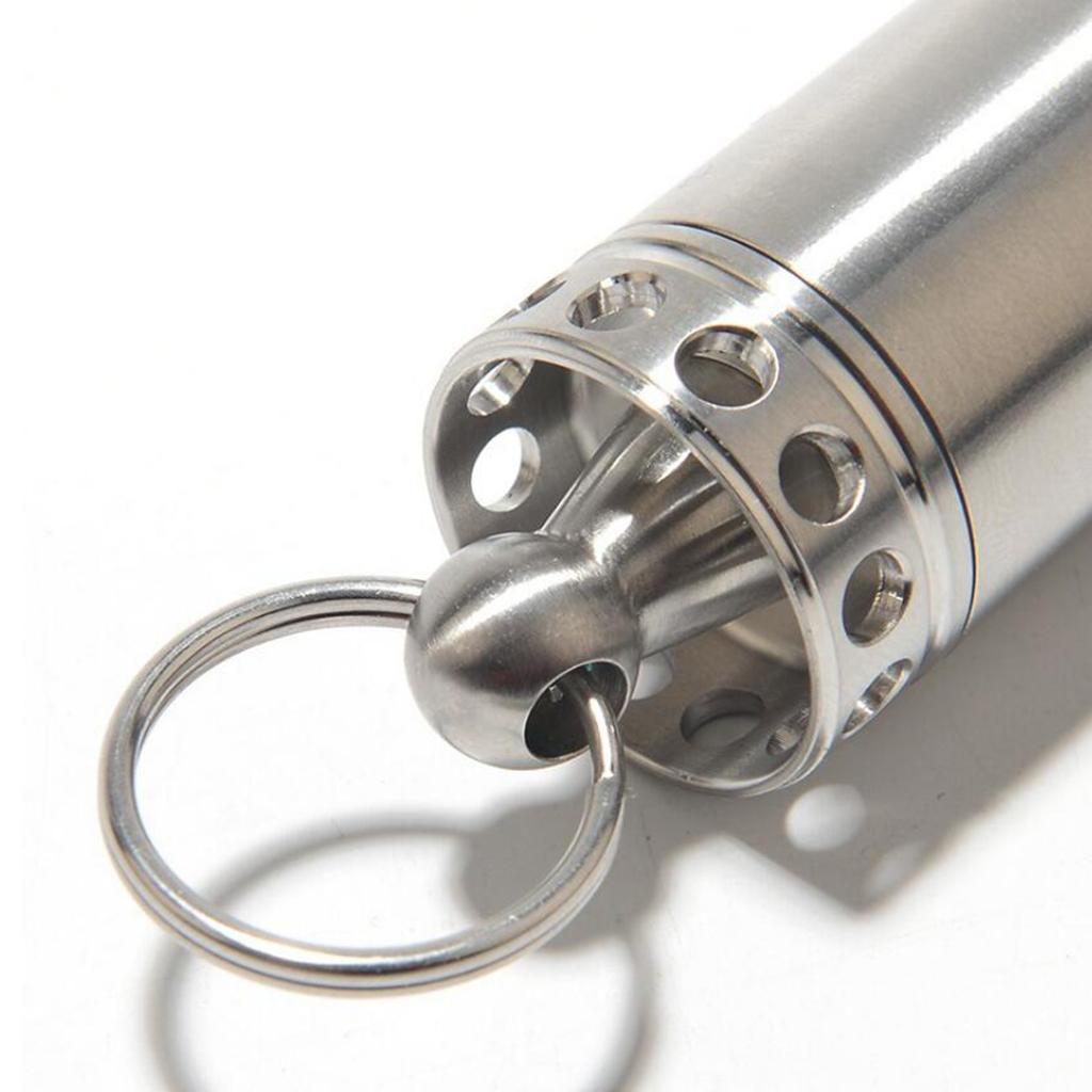 Outdoor Survival Cases Stainless Steel Waterproof Capsule Sealed Bottle