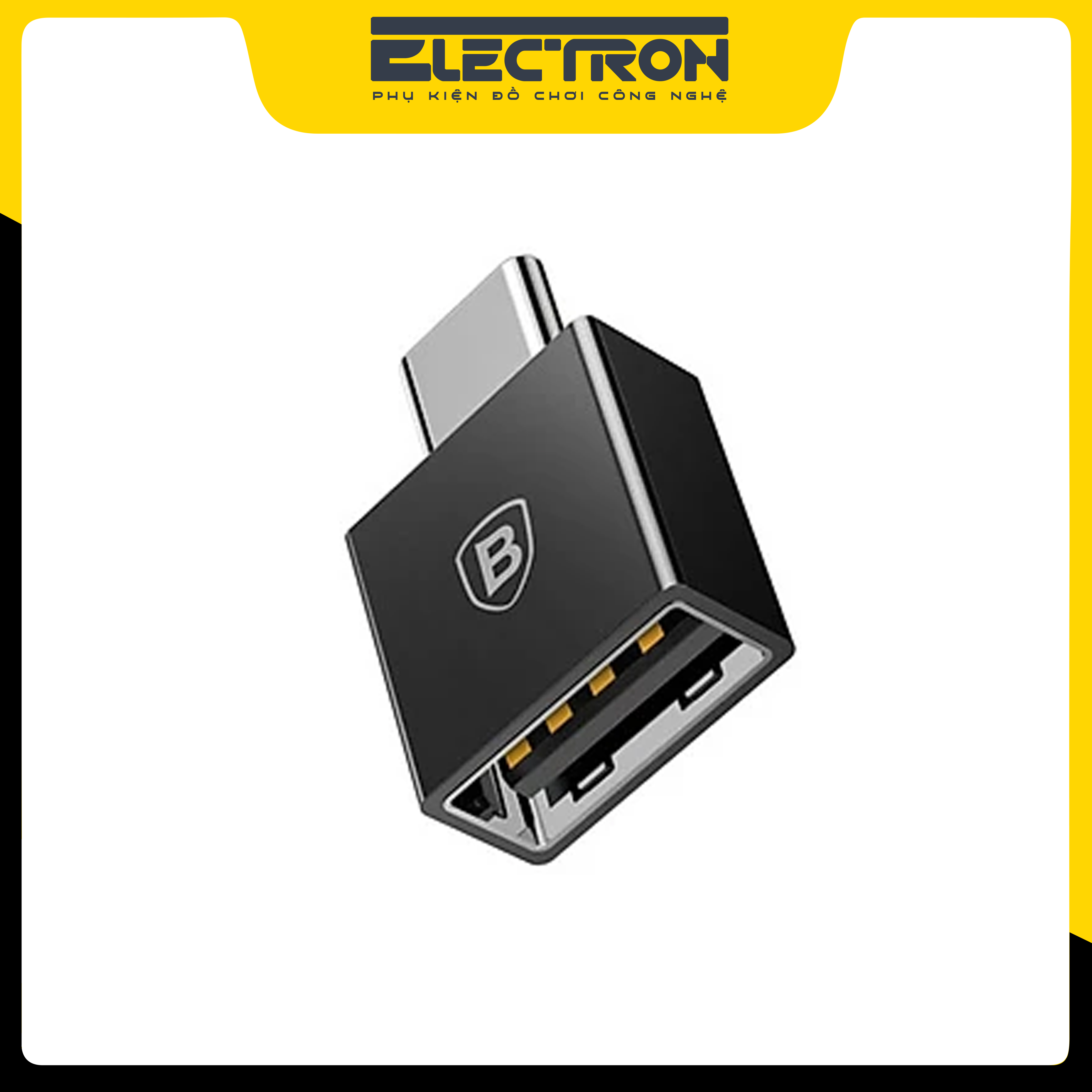 Bộ chuyển đổi Baseus Type-C sạc nhanh 2.4A và truyền dữ liệu có tốc độ truyền lên đến 10Gbps - Hàng chính hãng
