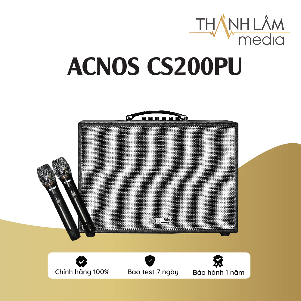 Loa karaoke di động Kbeatbox ACNOS CS250PU / BZ250PU - Hàng Chính Hãng