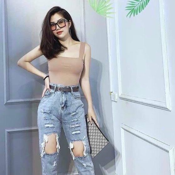 Áo 2 dây các kiểu bản to sợi bún cottong quây croptop gợi cảm siêu tiện lợi