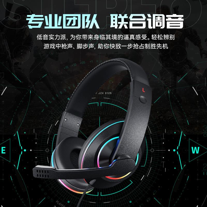 Tai nghe máy tính để bàn có dây 3,5 mm kiểu mới nhất lớp học trực tuyến giảng dạy tai nghe tai nghe trò chơi USB thế hệ tai nghe
