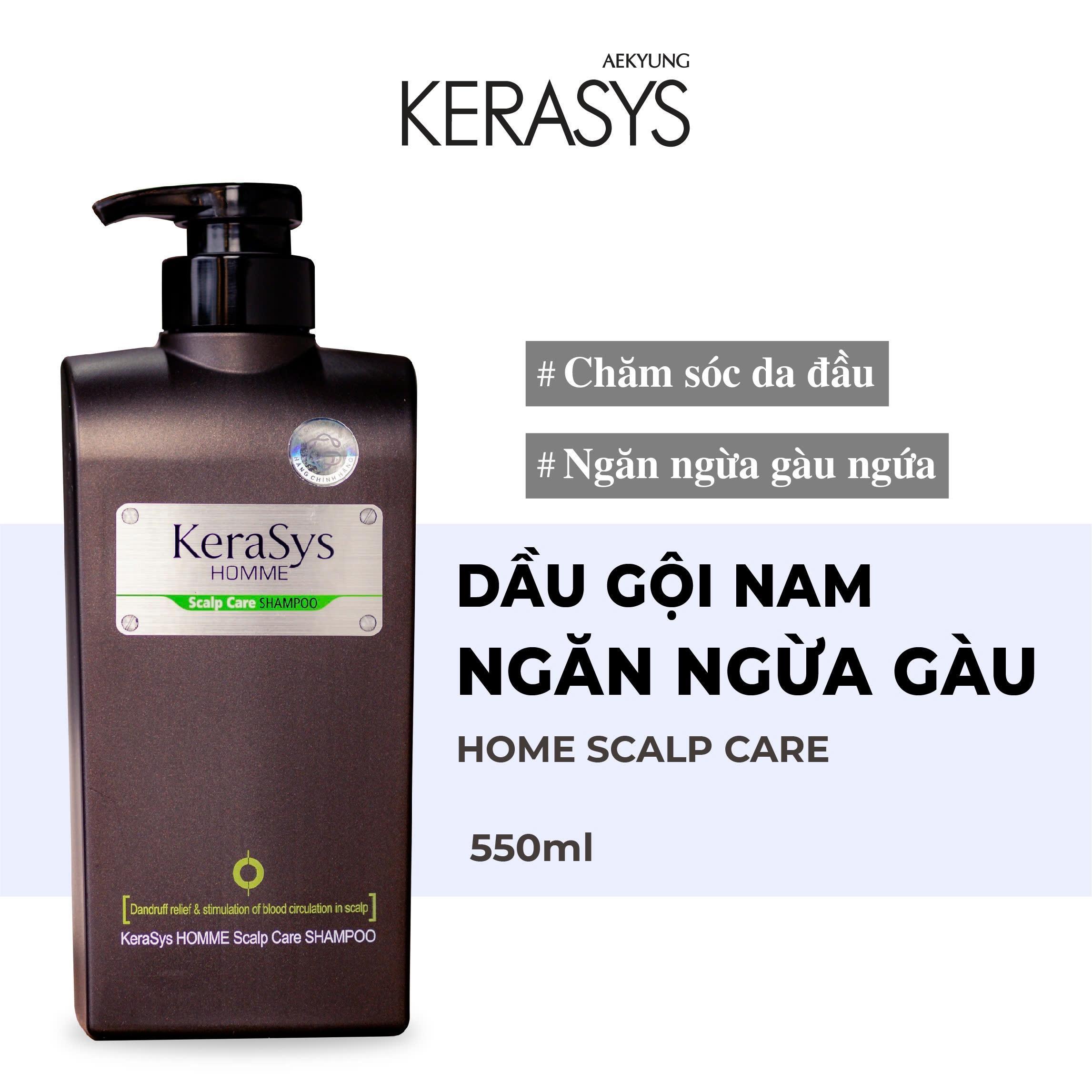 Dầu gội nam cao cấp Hàn Quốc homme scalp care - Nam (trị gàu) (Chăm sóc da đầu, trị gầu hiệu quả) 550ml