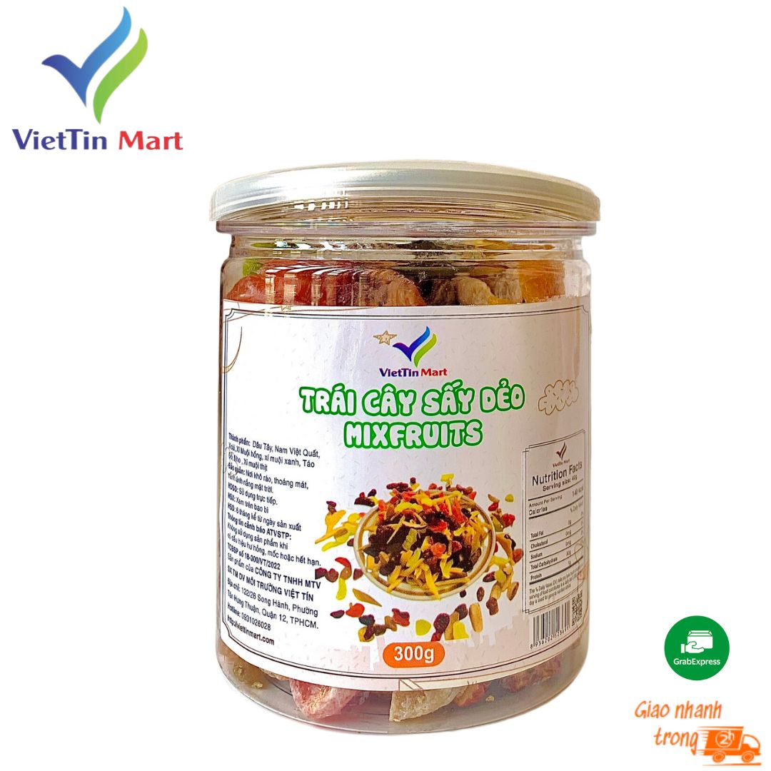 Trái Cây Sấy Dẻo Mix Vị ViettinMart 300g