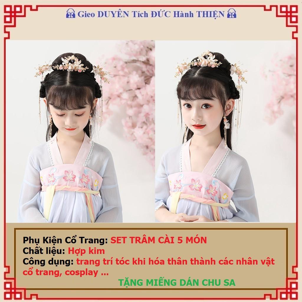 Phụ kiện cổ trang Set trâm cài cổ trang 5 món