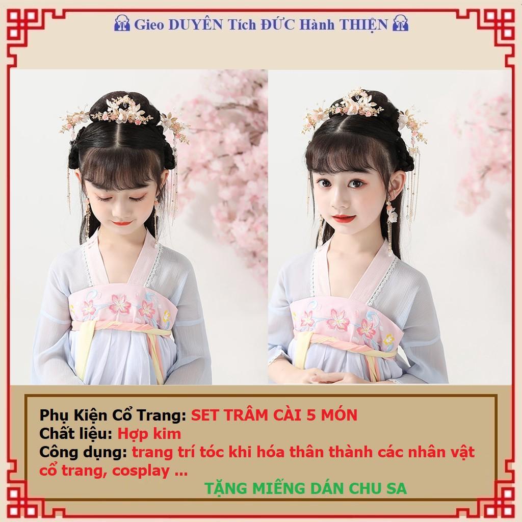 Phụ kiện cổ trang Set trâm cài cổ trang 5 món (có sẵn tại Hà Nội)