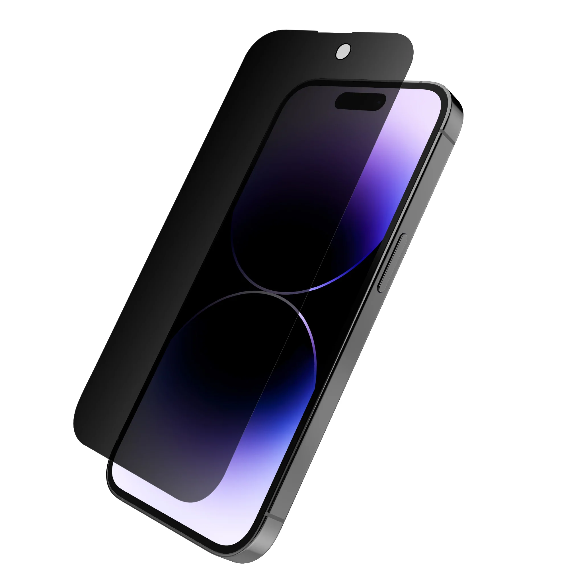 Bộ 2 miếng dán kính cường lực chống nhìn trộm full 3D cho iPhone 14 Pro hiệu Baseus Privacy Protector mỏng 0.3mm, vát cạnh 2.5D, độ cứng 9H - hàng nhập khẩu