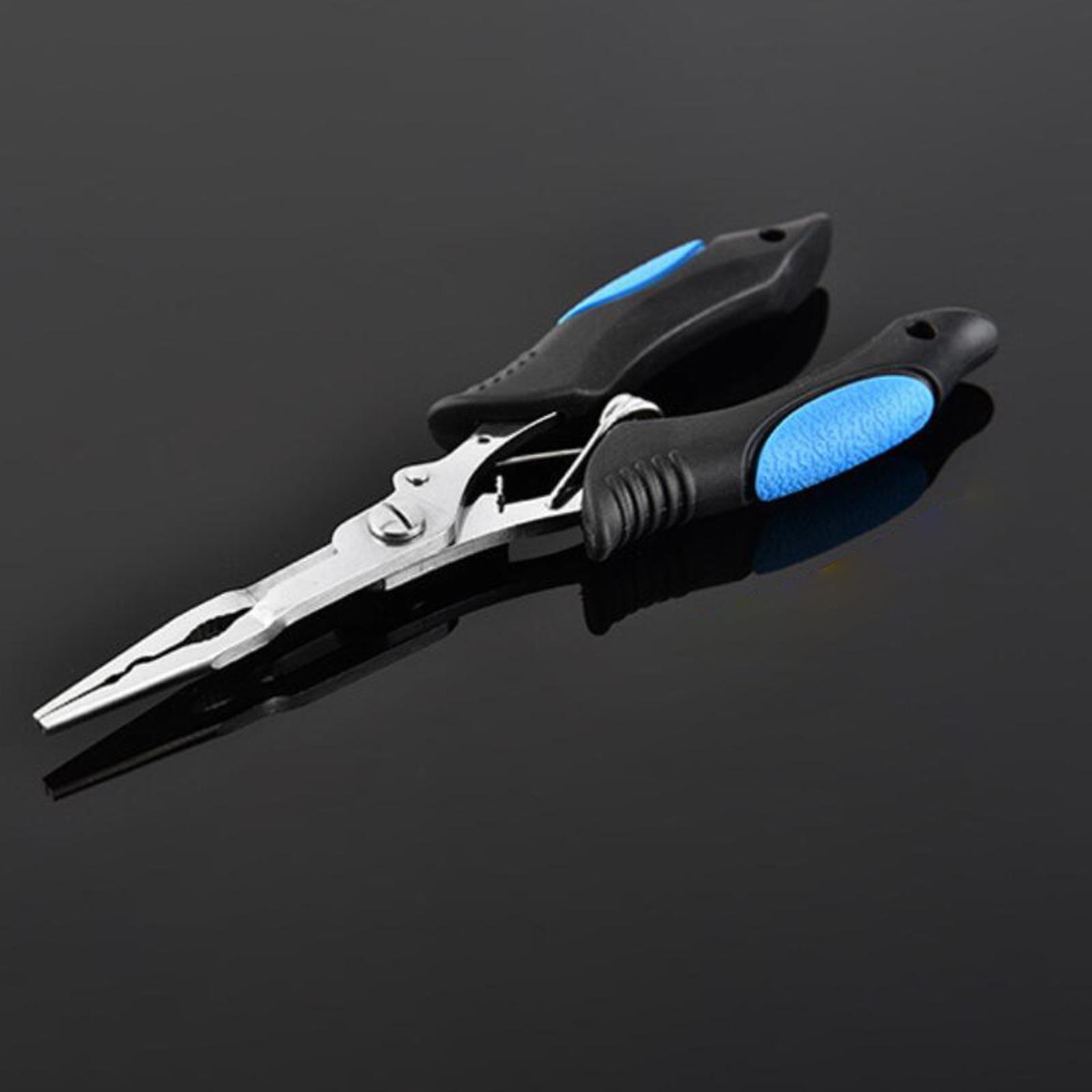 Fishing Pliers Hook Remover,Split Rings Pliers Tool Scissors Stainless Steel Gadget Line Cutter Fish Hook Pliers for Fly Fishing, Sea Fishing