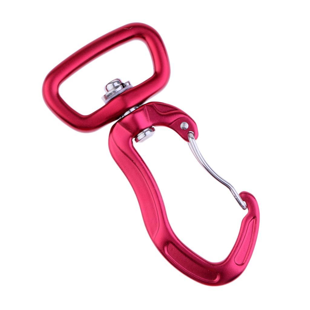 Rotating Carabiner Clip Outdoor Camping Hiking Hanging Keychain