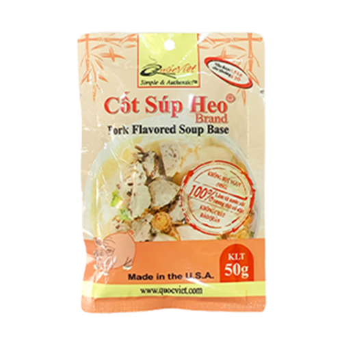 Gia vị cốt súp heo (Pork Flavored Soup Base) Cốt Quốc Việt 50g - Nhập khẩu USA