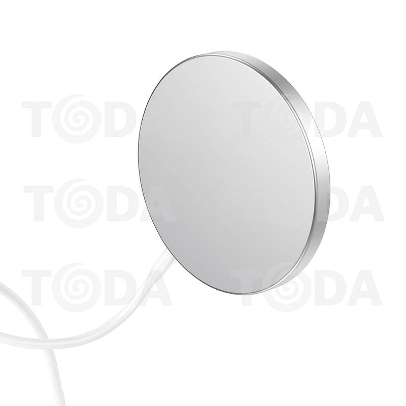 Cáp Sạc Đế Sạc Kim Loại Không Dây Từ Tính 15W cho iPhone / Samsung / Airpods 1,2,3 / Airpods Pro 1,2 - Hàng Nhập Khẩu
