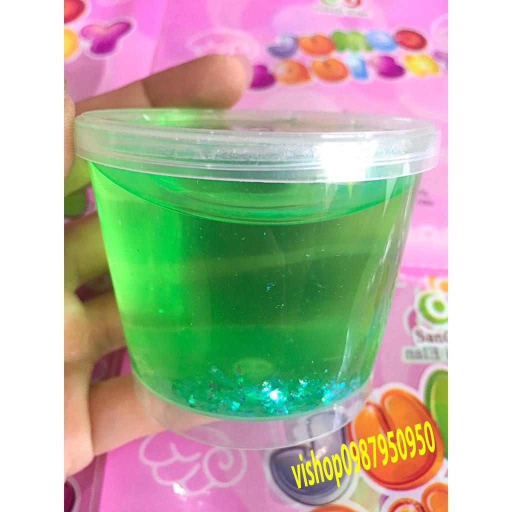 đồ chơi slime hộp to có kim tuyến lấp lánh mã GNF81 Xben