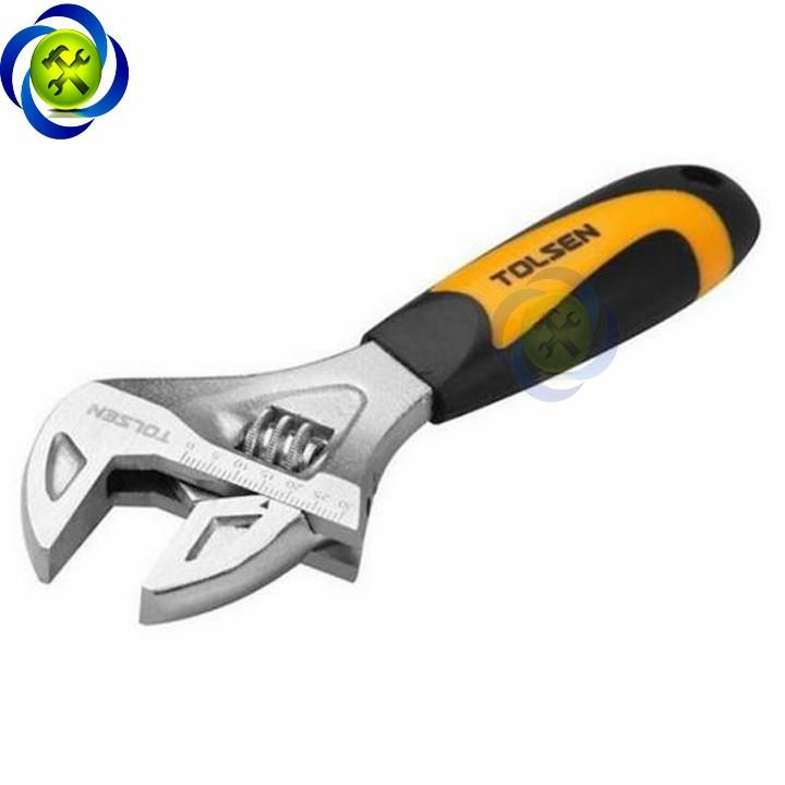 Mỏ lết mini Tolsen 15280 cán bọc nhựa chiều dài 165mm