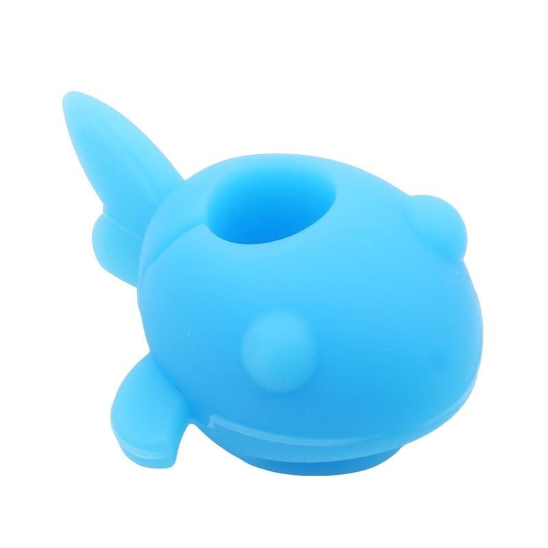 Set 6 Nhãn Silicone Đánh Dấu Chai Rượu Hình Cá Mập Độc Đáo