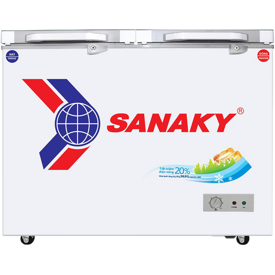 Tủ Đông Kính Cường Lực Sanaky VH-4099W2 (300L) - Hàng Chính Hãng - Chỉ Giao tại Hà Nội