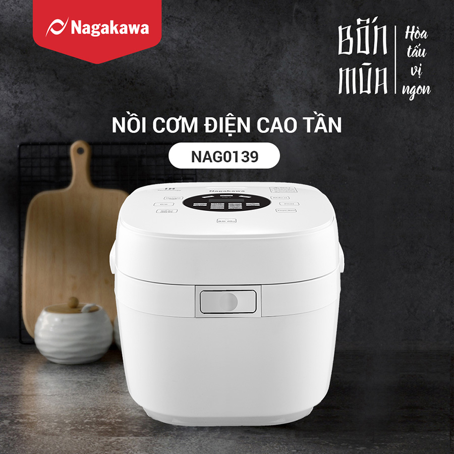 Nồi cơm điện cao tần 1.2L Nagakawa NAG0139 - Hàng chính hãng