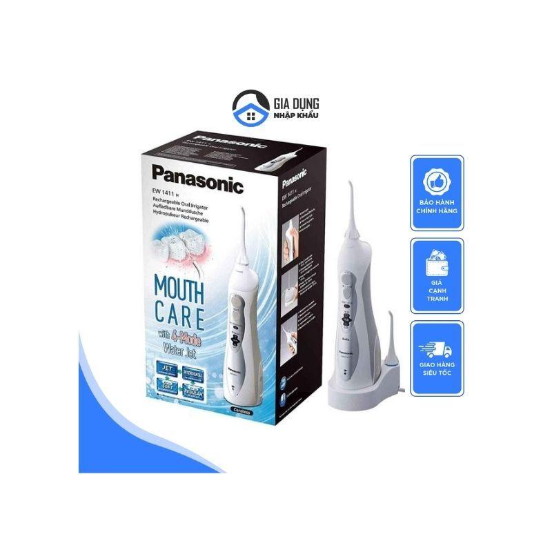 Máy Tăm Nước Panasonic EW1411, Tăm Nước Sạc Điện Không Dây Loại Bỏ 99% Vi Khuẩn, Mảng Bám, Chăm Sóc Răng Miệng An Toàn