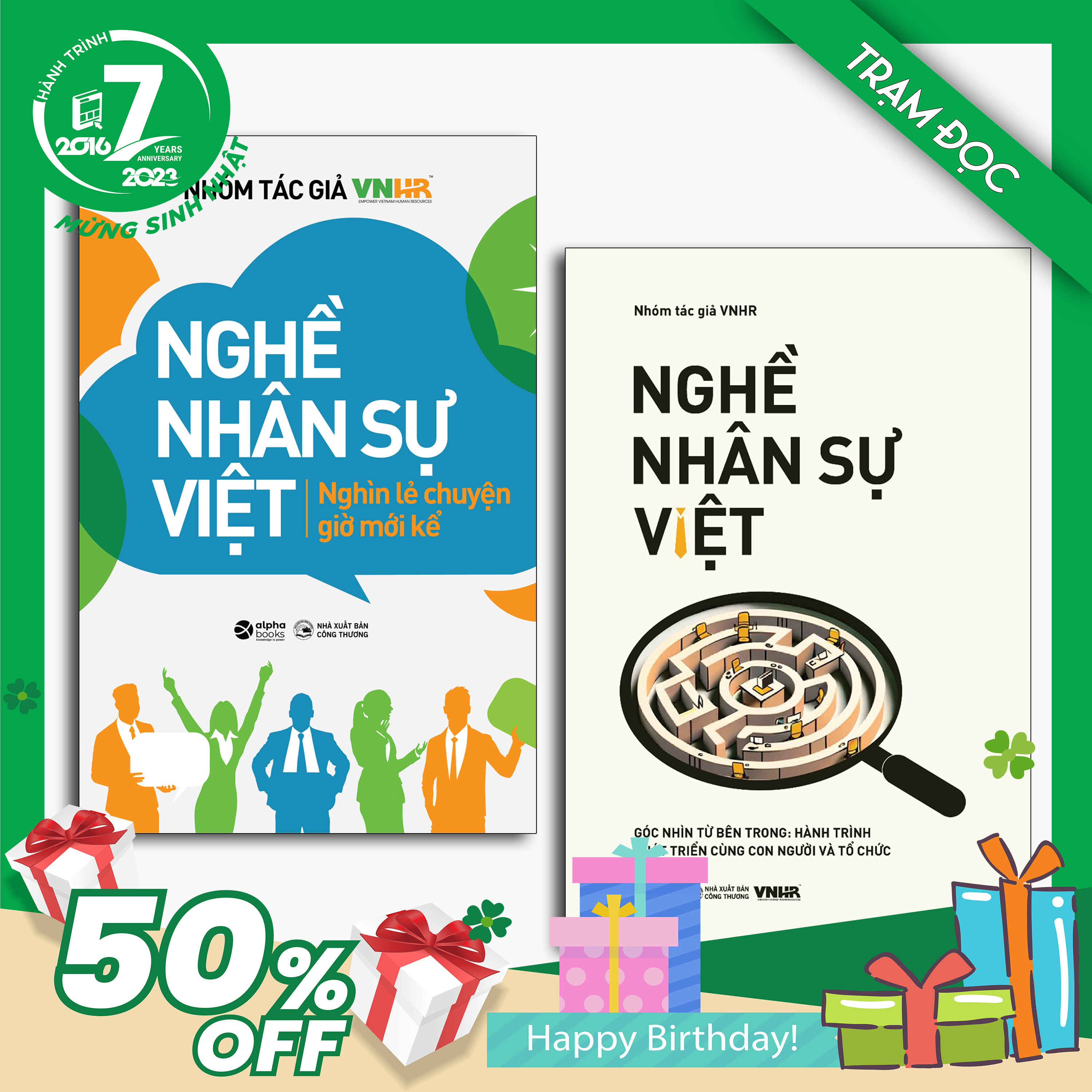 Trạm Đọc Official | Nghề Nhân Sự Việt : Nghìn Lẻ Chuyện Giờ Mới Kể + Góc Nhìn Từ Bên Trong: Hành trình phát triển cùng con người và tổ chức ( 2 cuốn )