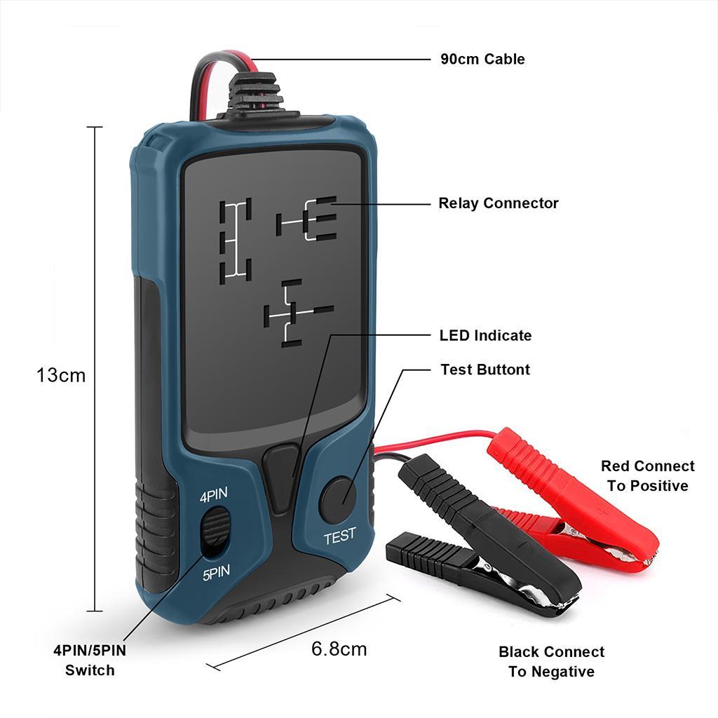 Electronic Car Relay Tester 12V Tool for Vehicle Battery Checker