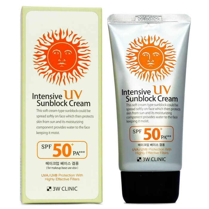 Kem chống nắng SUN BLOCK 3W CLINIC Hàn Quốc 70ml