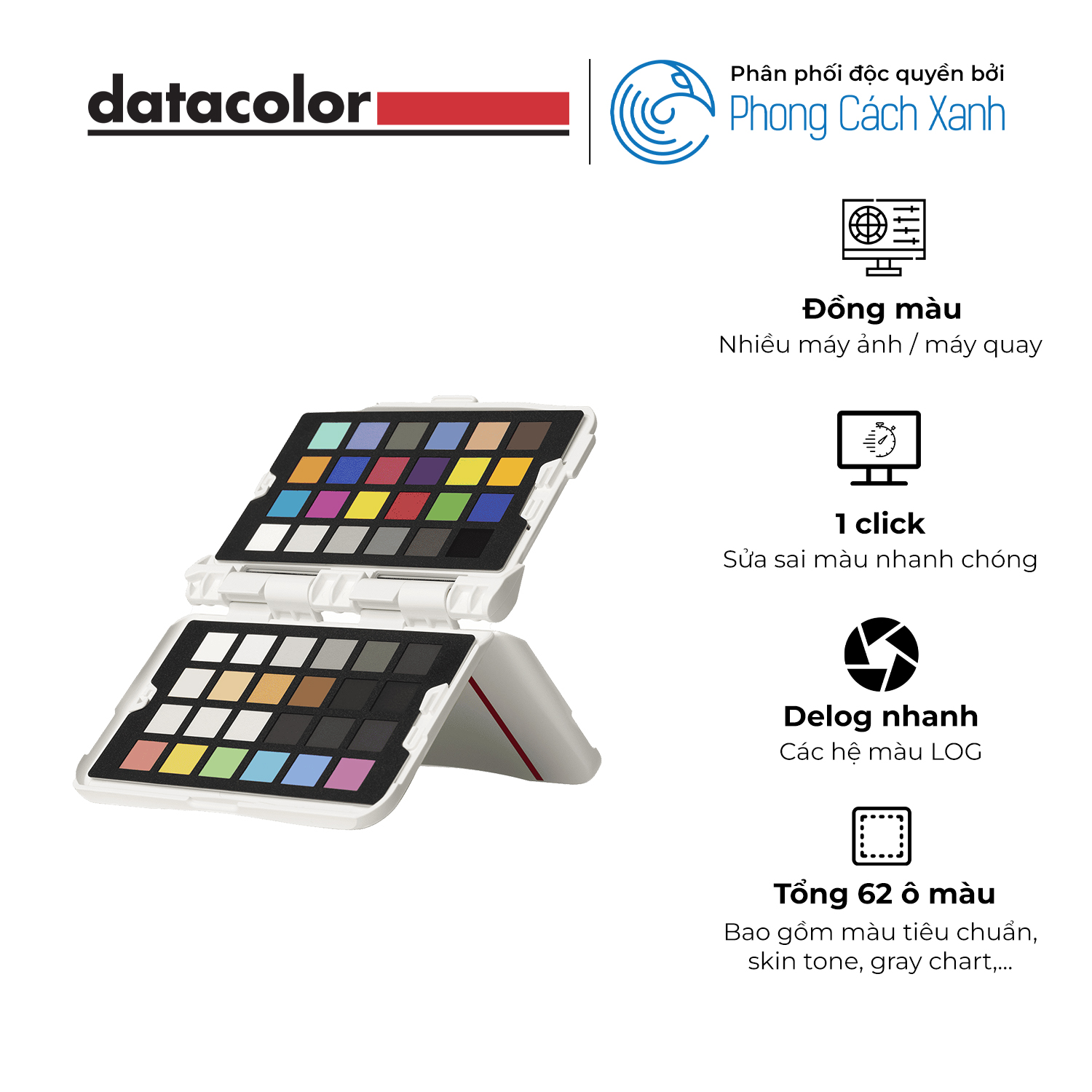 Cân màu cảm biến máy chụp / máy quay Datacolor Spyder Checkr Photo V2 - Hàng Chính Hãng