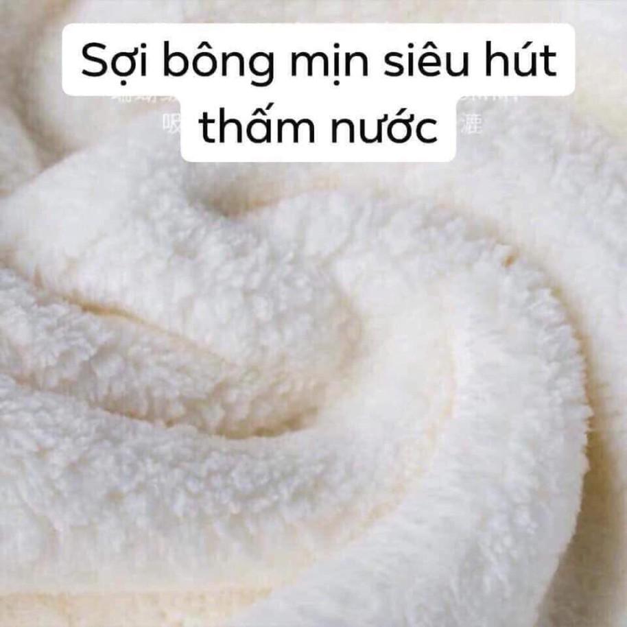 KHĂN QUẤN ĐẦU LÀM KHÔ TÓC MỀM MỊN THẤM HÚT