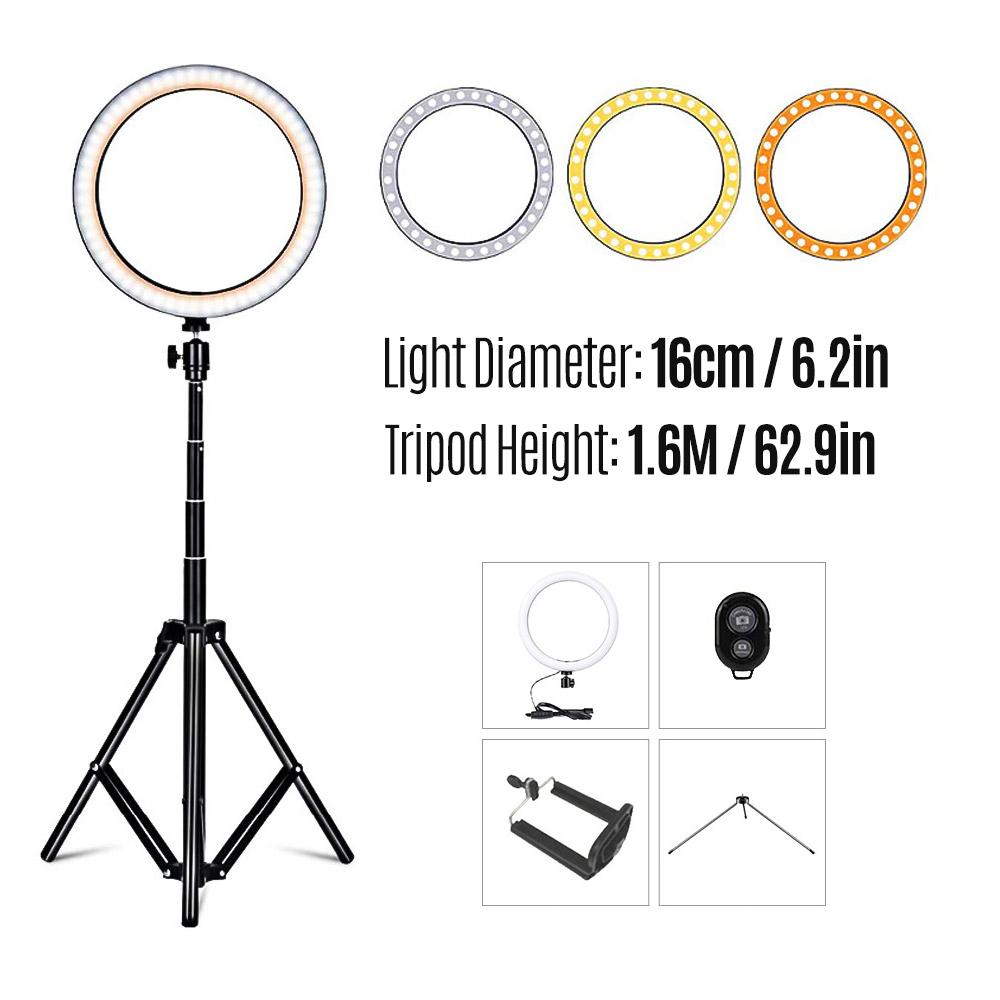 26cm Fill Light Ring Light Supplementary Light LED Light Folding Fill Light for Photography Live Stream Makeup YouTube