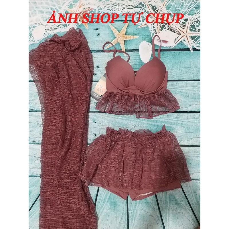 Bộ Bơi Nữ 3 Mảnh Đẹp - Bikini Đi Biển Đẹp
